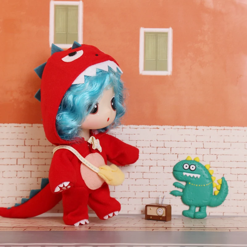 Кукла ddung маленькая одежда в виде динозавра 18 см |