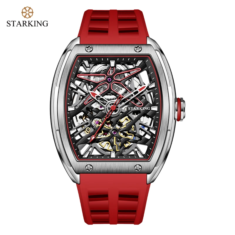

STARKING Automatic Watch For Men New In Mechanical Wristwatch Luminous Top Brand Skeleton Watches 50Bar Waterproof Clock Relogio