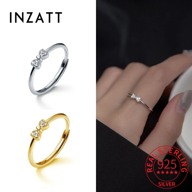 

Женское регулируемое кольцо с бантом в виде сердца из серебра 925 пробы