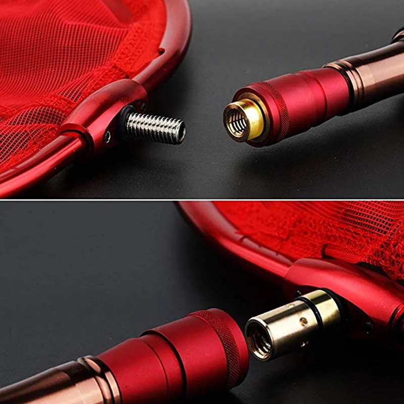 

Fish Landing Net Dip Net Connector Quick Release Adapter To Prevent Fish Running Anti-rotation Connector