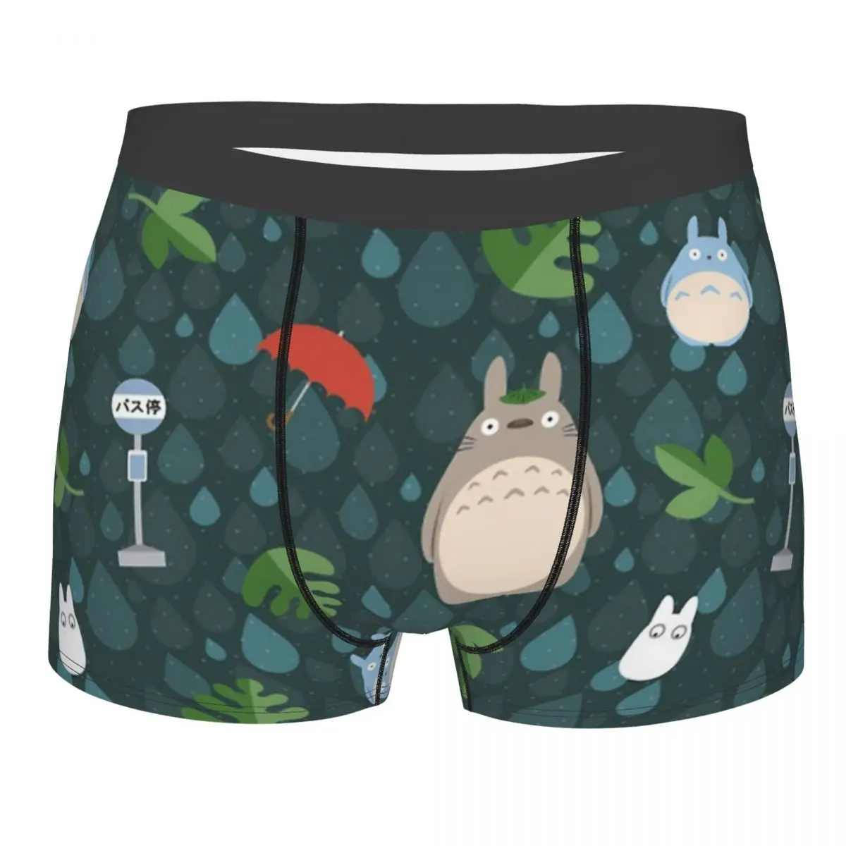 Ghibli-Calzoncillos Bóxer con estampado para hombre, ropa interior, Sexy, transpirable, con diseño de nethers Totoro, para S-XXL
