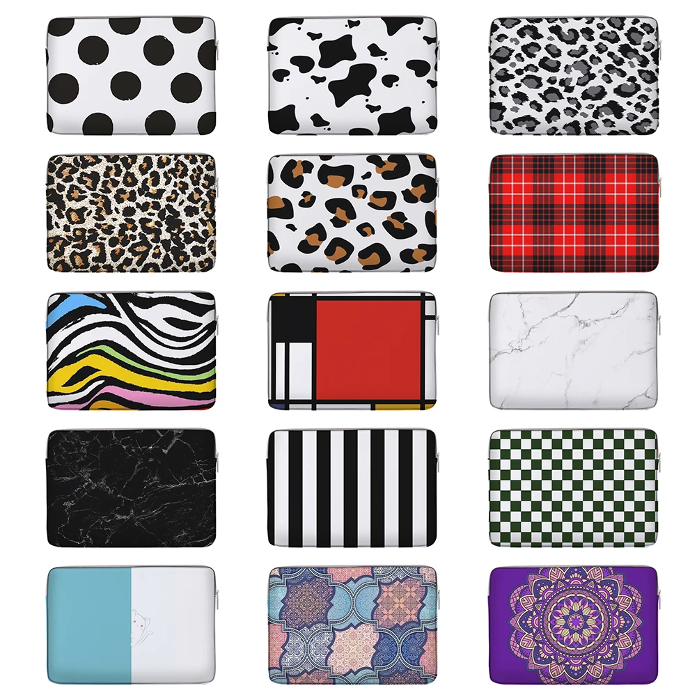 

Laptop Bag Creative Colorful Printing Tablet Pouch Student Travel Portable Zipper Case Protective Cover Supplies