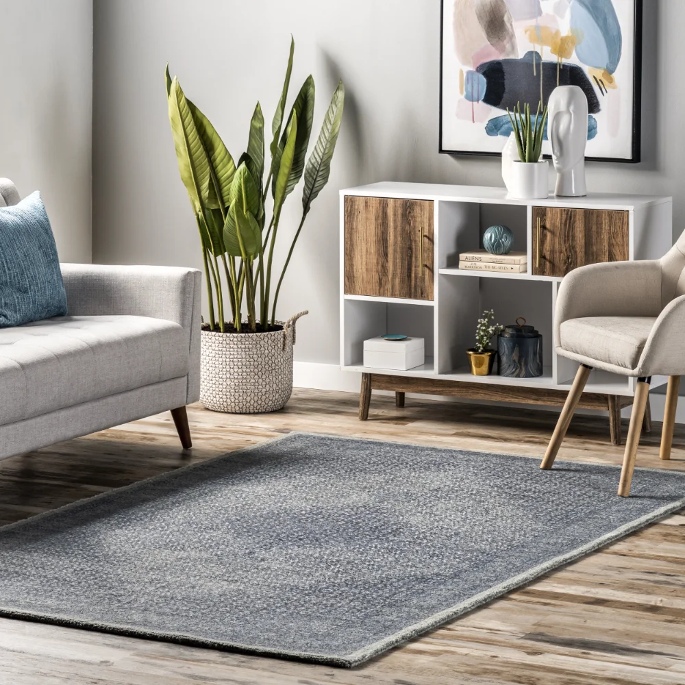 

nuLOOM Reese Vintage Wool Area Rug, 7' 6" x 9' 6", Dark Blue