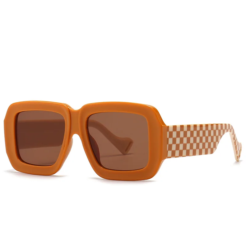 

Fashion Large Square Frame Sunglasses Polarized Brand Design Anti-ultraviolet UV400 Casual Driver Sunglasses for Adult,Women,Men