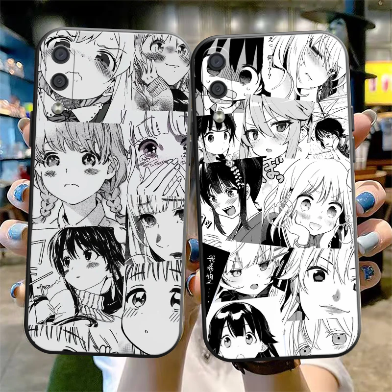 

Cute Anime Girl Phone Case For Samsung Galaxy A11 A20 A21S A52 4G 5G A71 4G 5G A72 Coque Funda Carcasa Black Soft Back
