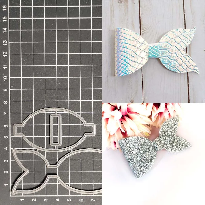 

Bow Mermaid Metal Cutting Dies Stencils for DIY Scrapbooking/Photo Album Decorative Embossing DIY Paper Cards