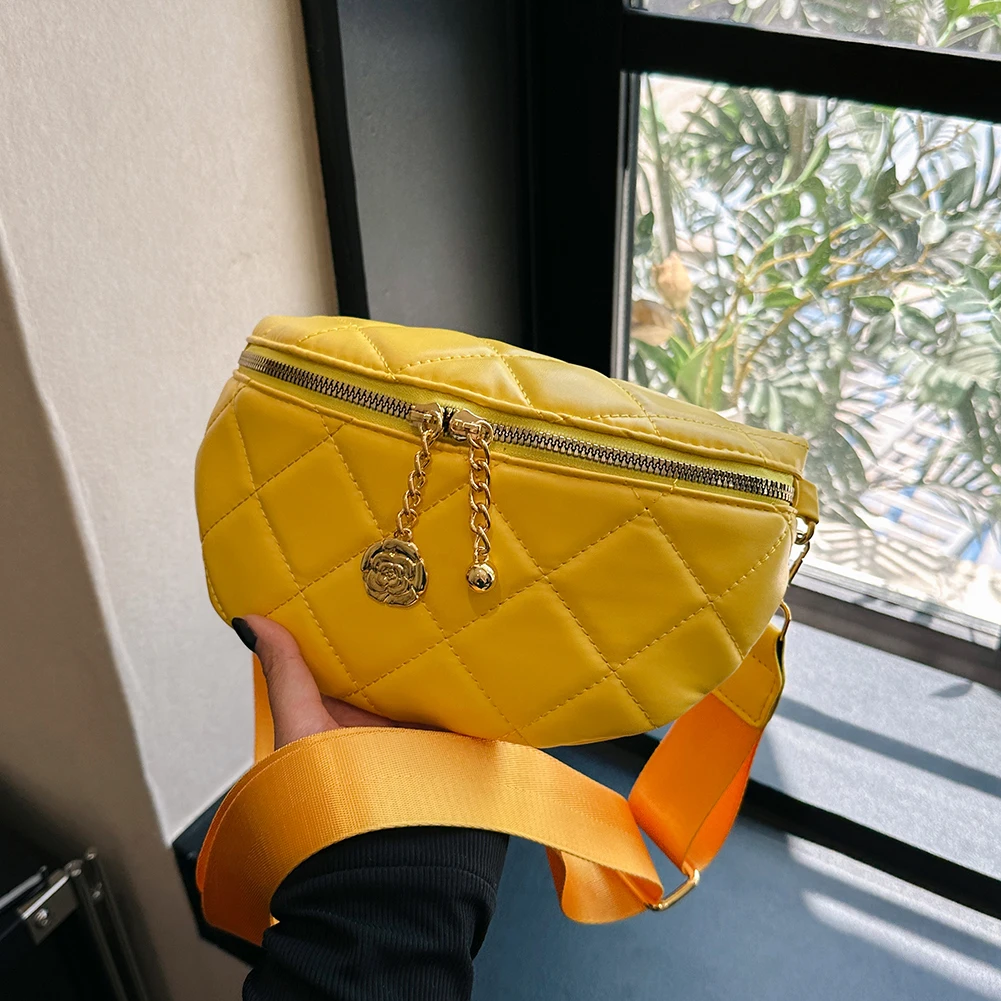 

2023 Women Crossbody Bag Luxury Designer PU Chest Bag Large Capacity Shoulder Bag Solid Color Tote Bag Fanny Pack Shopper Bag