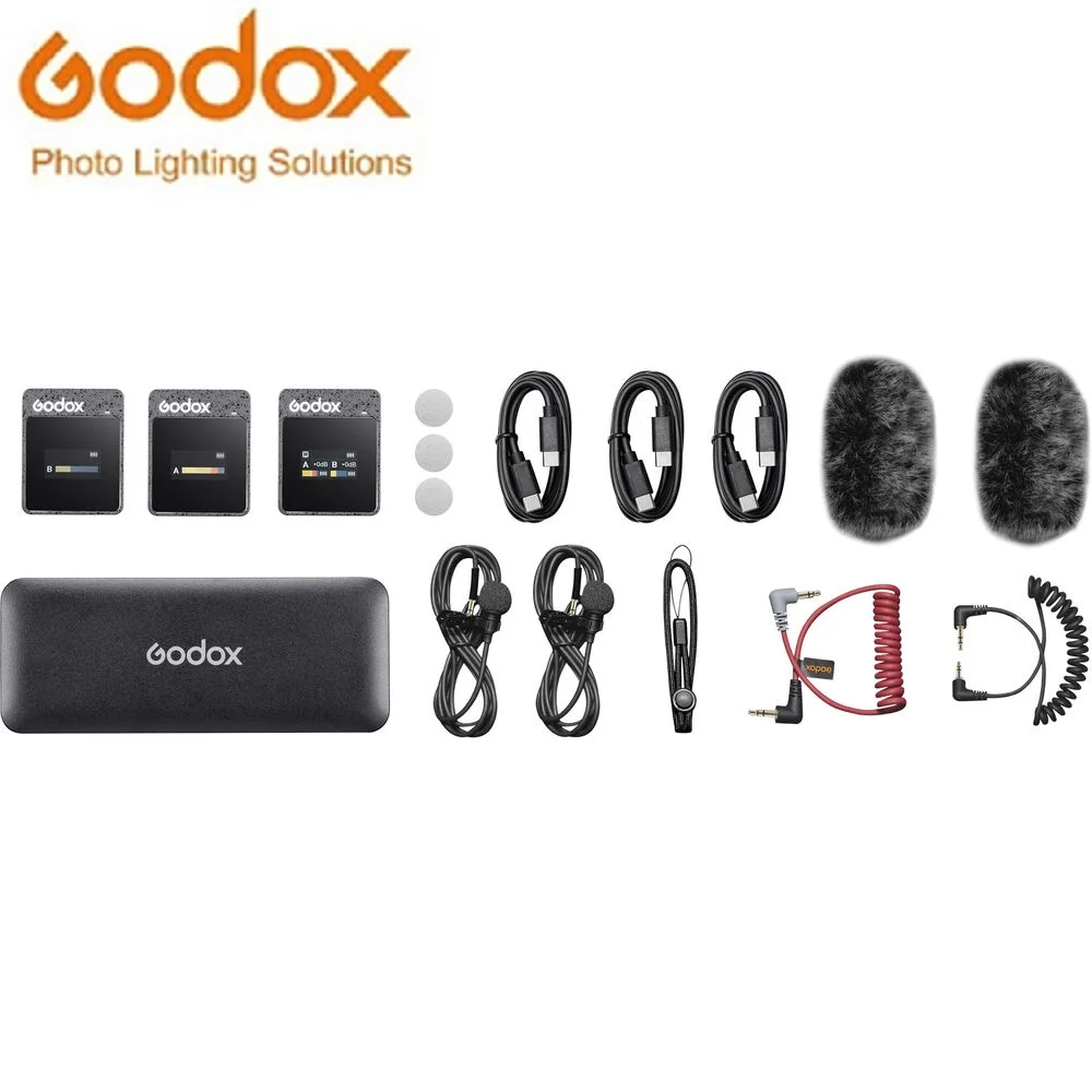 Godox MoveLink II M2 Компактная беспроводная микрофонная система на 2 человека для камер и