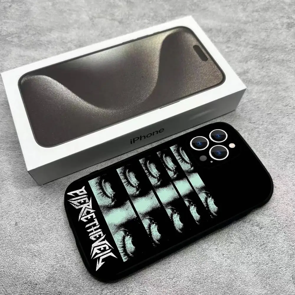 Чехол для телефона P-Pierce The Veil Band для iPhone 17,16,15,14,13,12,Pro,Max,Plus,E,SE4,Air,Mini Black Soft Box (art.: 3920d1aab68ad) - 3920d1aab68ad