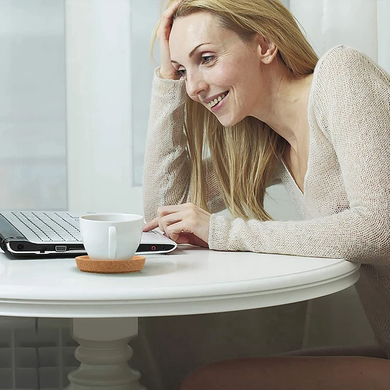 5 шт. подставки для напитков термостойкие водостойкие многоразовые натуральные