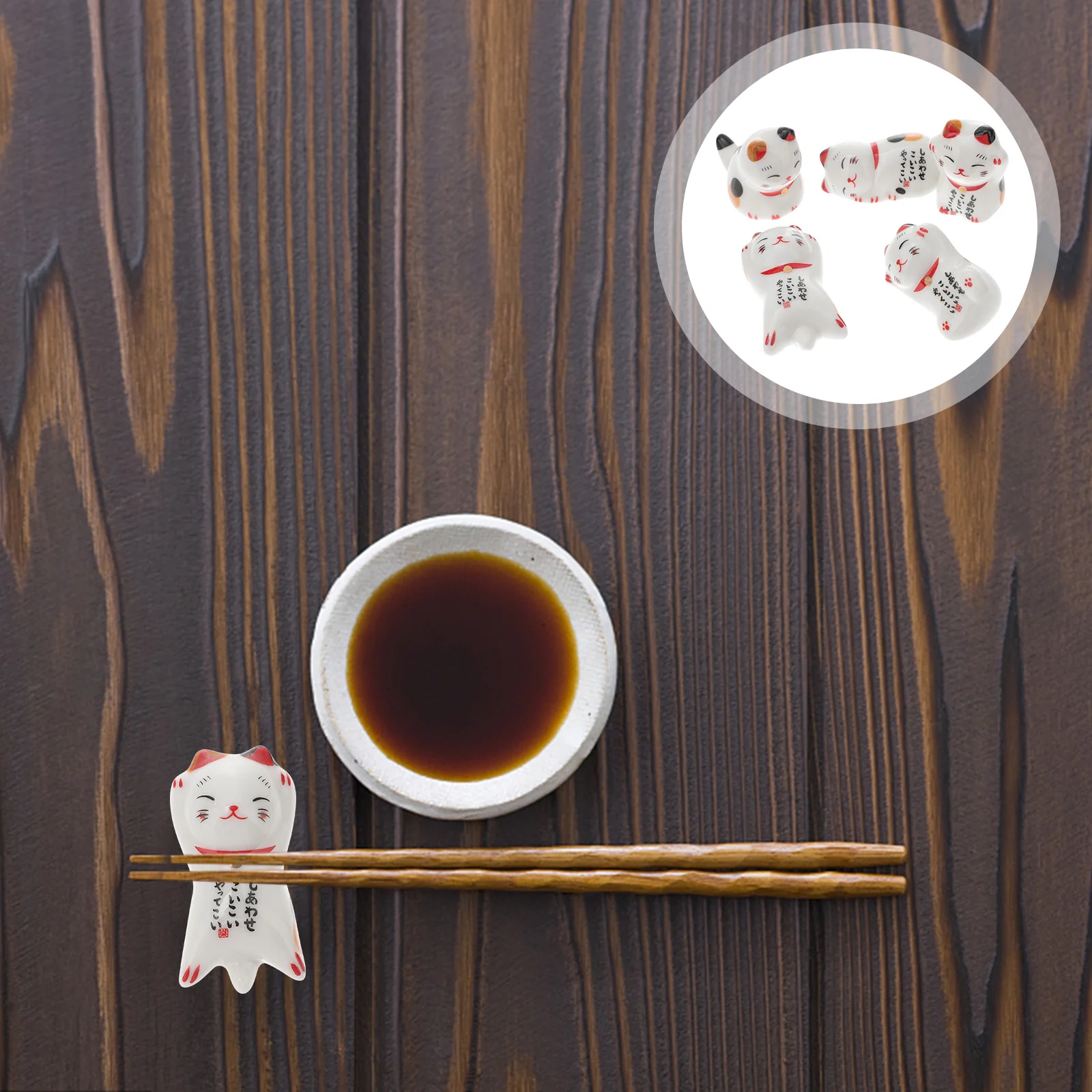 

Rest Chopstick Cat Holder Chopsticks Ceramics Rack Stand Tableware Ceramic Japanese Mini Rests Spoon Utensils Figurine