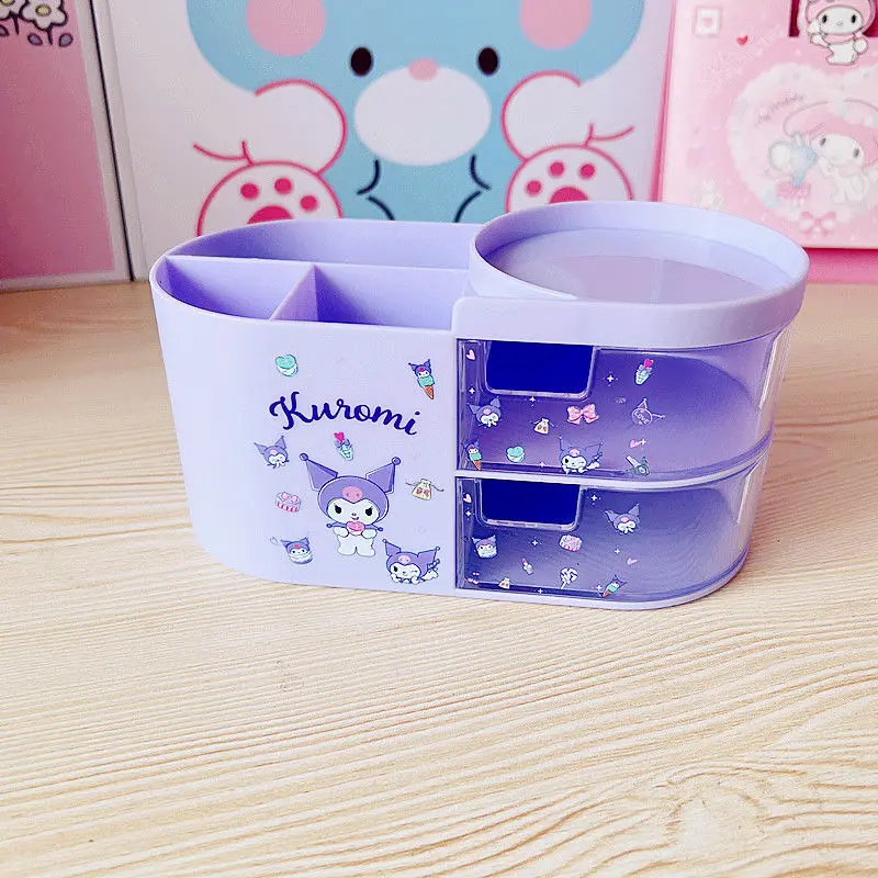 

Sanrio Kuromi Cinnamoroll коробка для хранения карандашей для девочек с милым мультяшным сердцем Моя Мелодия Hello Kitty канцелярская коробка подарки для студентов и детей