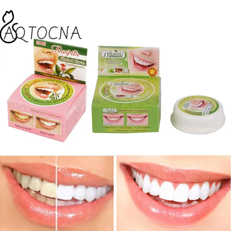 

Color Whitening Toothpaste Tooth Remove Stain Antibacterial Allergic Natural Herbal Clove Thailand Toothpaste