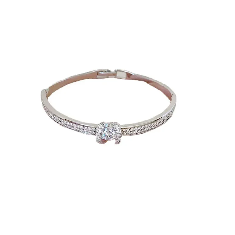 Высококачественный женский браслет из циркония SimpleNiche элегантный ремешок на
