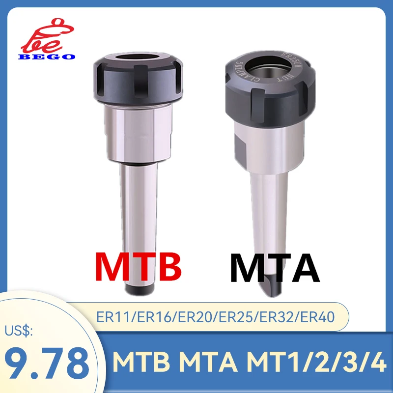 

MTB/MTA/MT1/MT2/MT3/MT4 Morse taper ER11/ER16/ER20/ER25/ER32/ER40 collet chuck Holder,CNC tool holder clamp