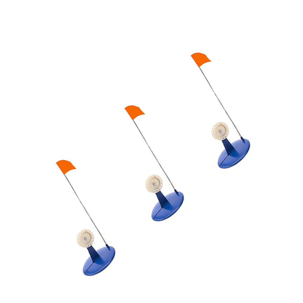 

3 Pieces Ice Fishing Rod Tip Up Marker Portable Portable Tackle for
