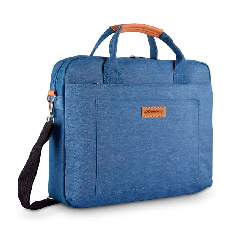 

Luxurious Slim Briefcase 15-15.6 Inch Laptop Shoulder Bag Messenger Bag for MacBook Pro 16, MacBook Pro 15, Surface Laptop 15, a
