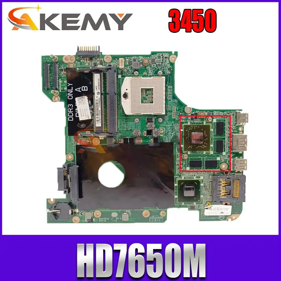 

Original Laptop Motherboard For DELL Vostro 3450 V3450 HD7650M Mainboard CN-0GG0VM DAV02AMB8F0 216-0810005 DDR3