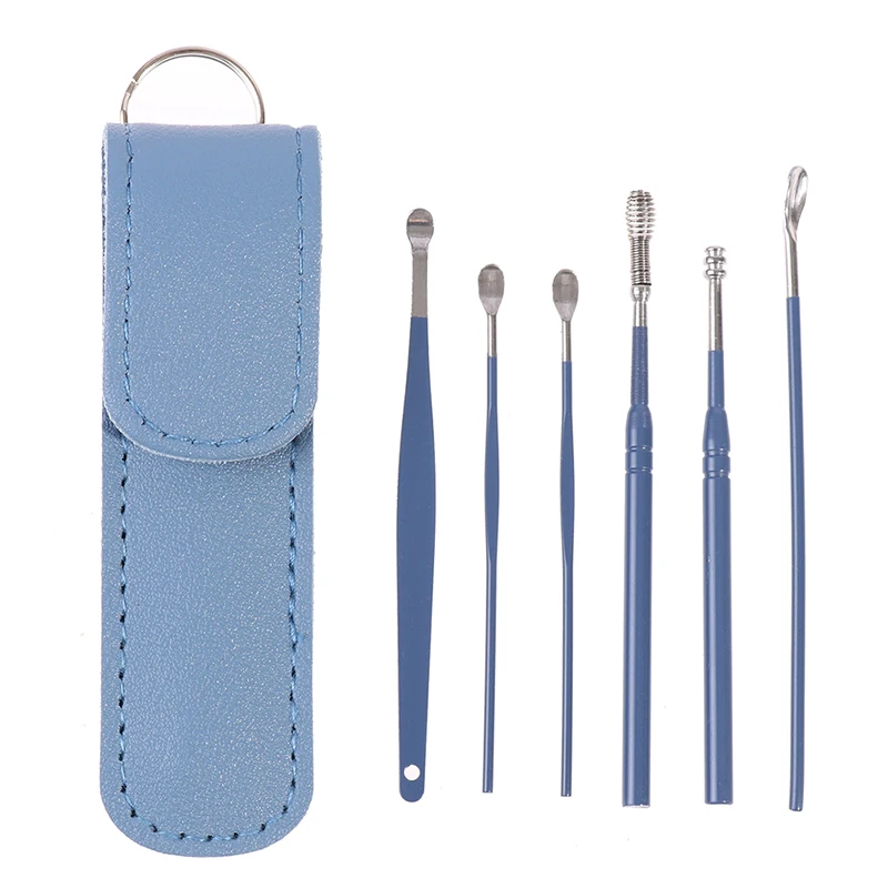 

Stainless Steel Ear Cleaner Wax Removal Tool Kit Reusable Ear Pick Set Health Care Cleaning Ear Kit for Adults Kids