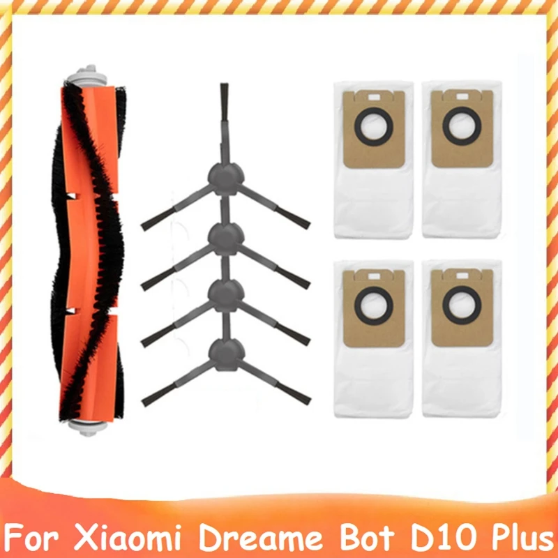 

Комплект аксессуаров для робота-пылесоса Xiaomi Dreame Bot D10 Plus RLS3D, моющийся мешок для пыли с основной боковой щеткой, 9 шт.