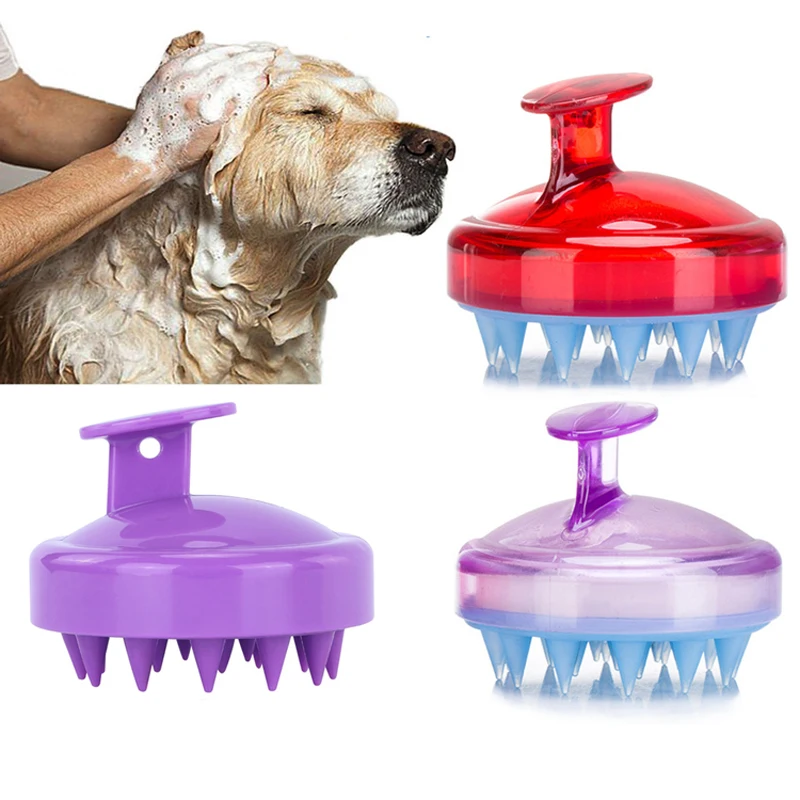 

Silicone Shampoo Scalp Hair Massager Head Body Scalp Massage Brush Comb Hair Washing Comb Shower Brush Bath Spa Massage Brush