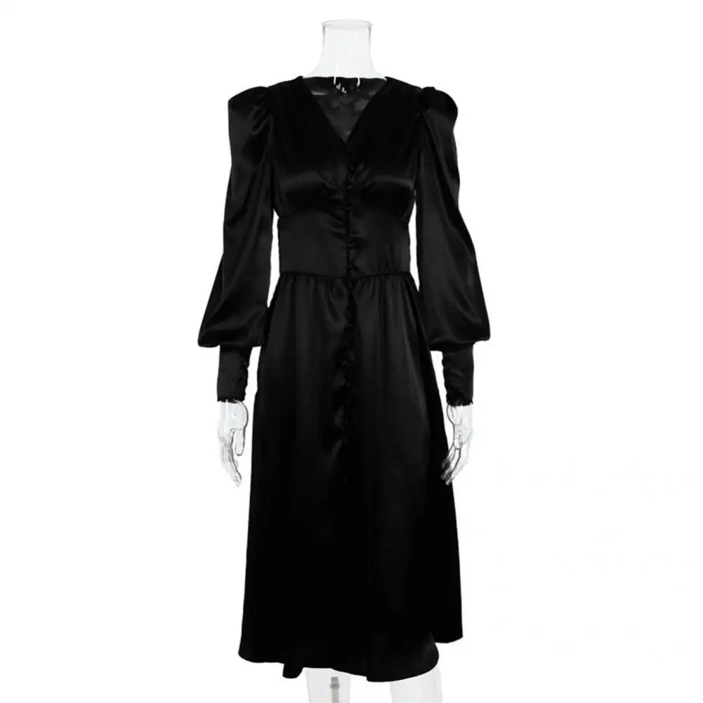 

Женское платье-макси с длинным рукавом, свободного покроя