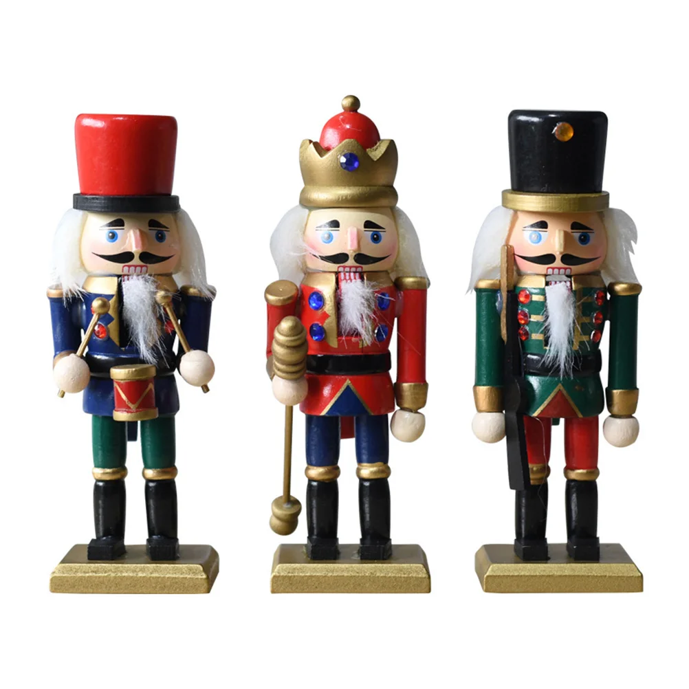 

Nutcracker Christmas Decor Mini Decoration Ornaments Nut Crackerstoy Figures Nutcrackersdecorations Walnut Puppets Desktop