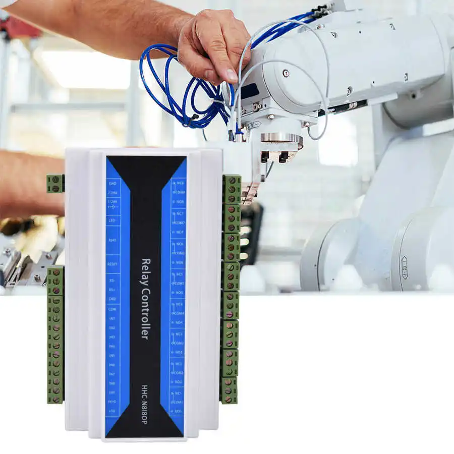 8-канальный промышленный сетевой релейный модуль Ethernet IP
