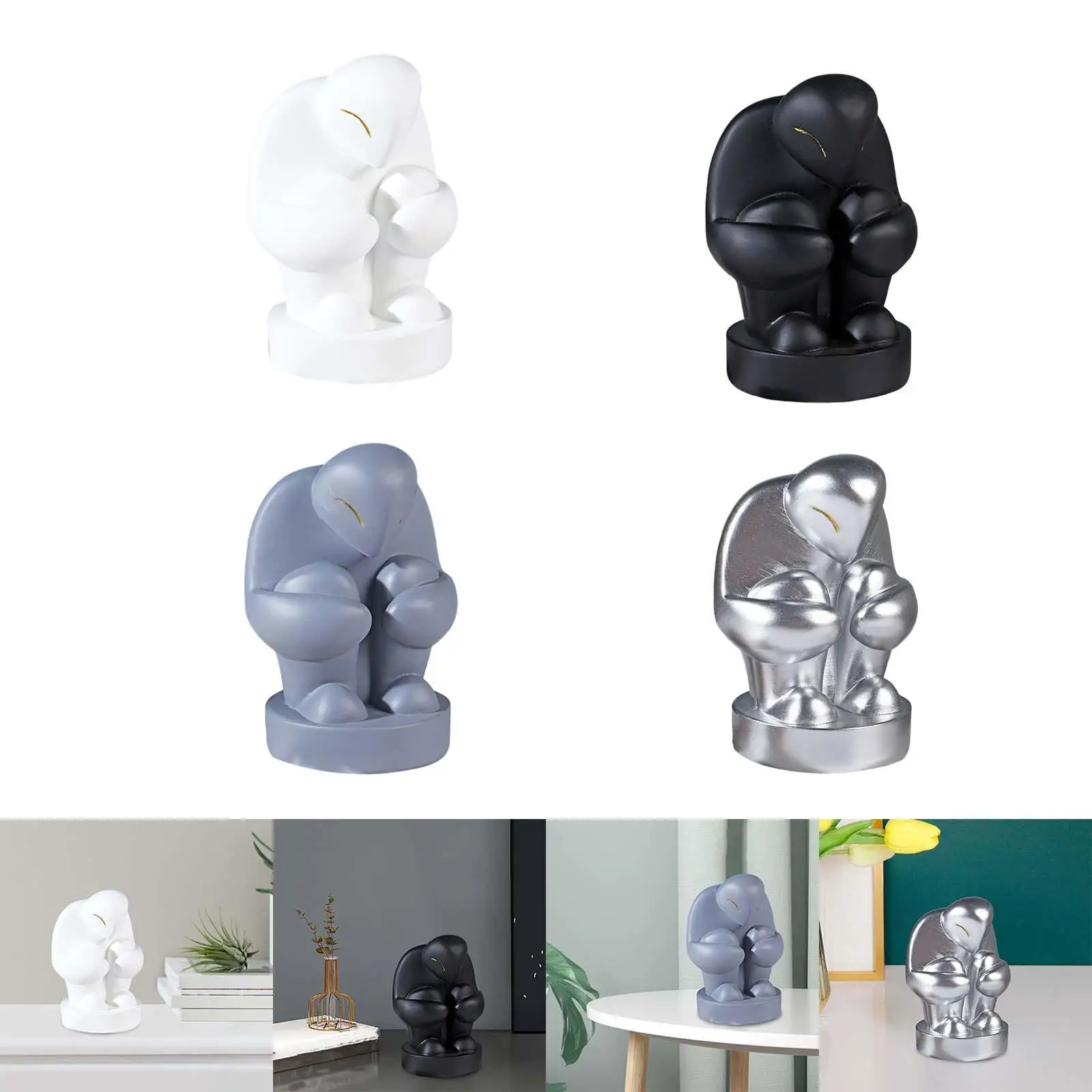 

Абстрактная Бесшумная Мужская скульптура для украшения дома художественная скульптура для аксессуаров для отеля