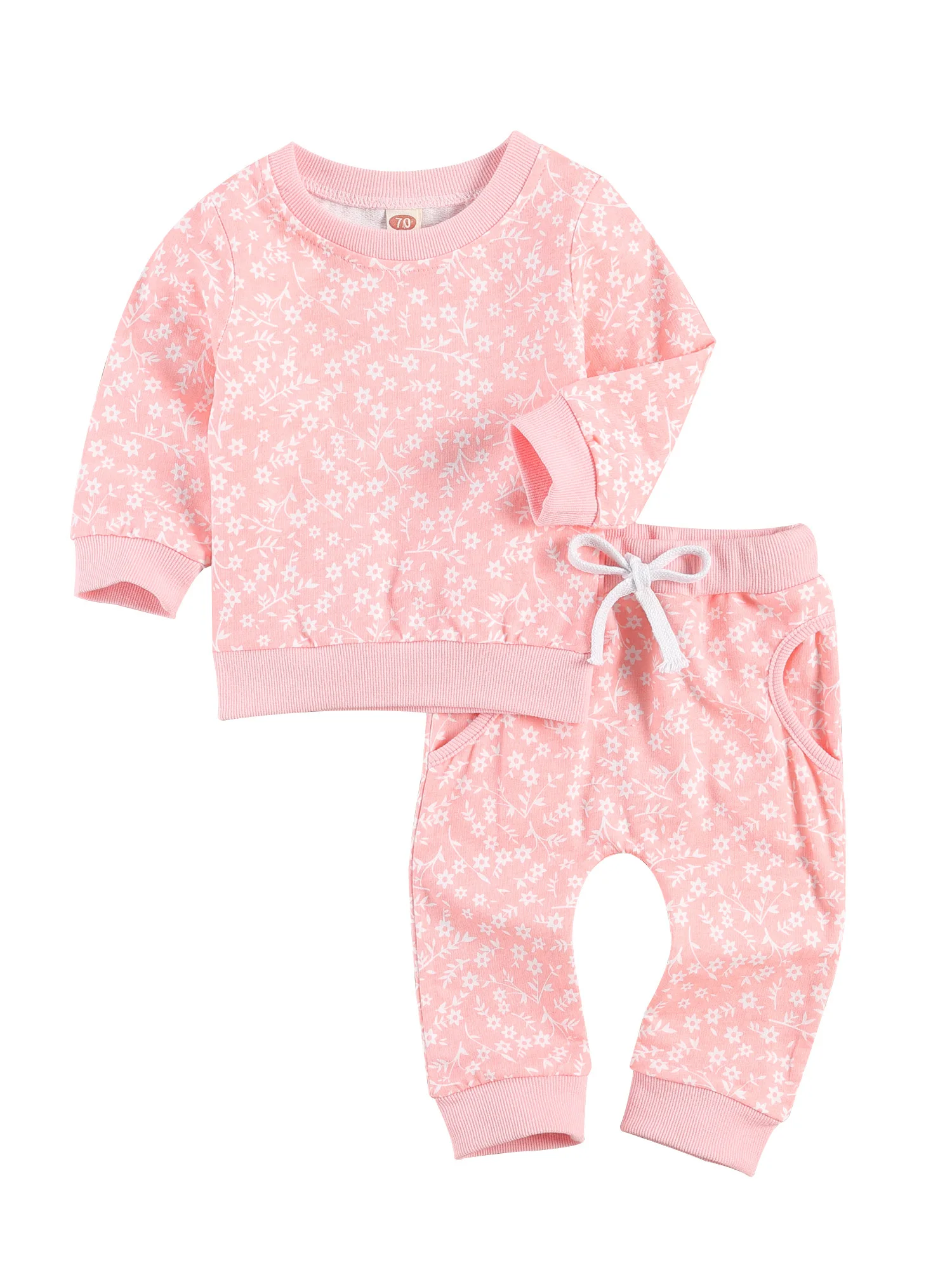 

Newborn Infant Baby Girl Clothes Set Long Sleeve Little Daisy Sweatshirts Tops Pants Outfits 0-24M