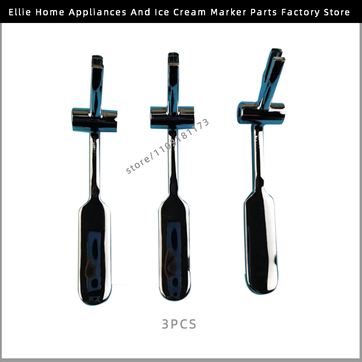 Держатели из трех металлических ручек для замены мягких машин мороженого GS BMQL MQL