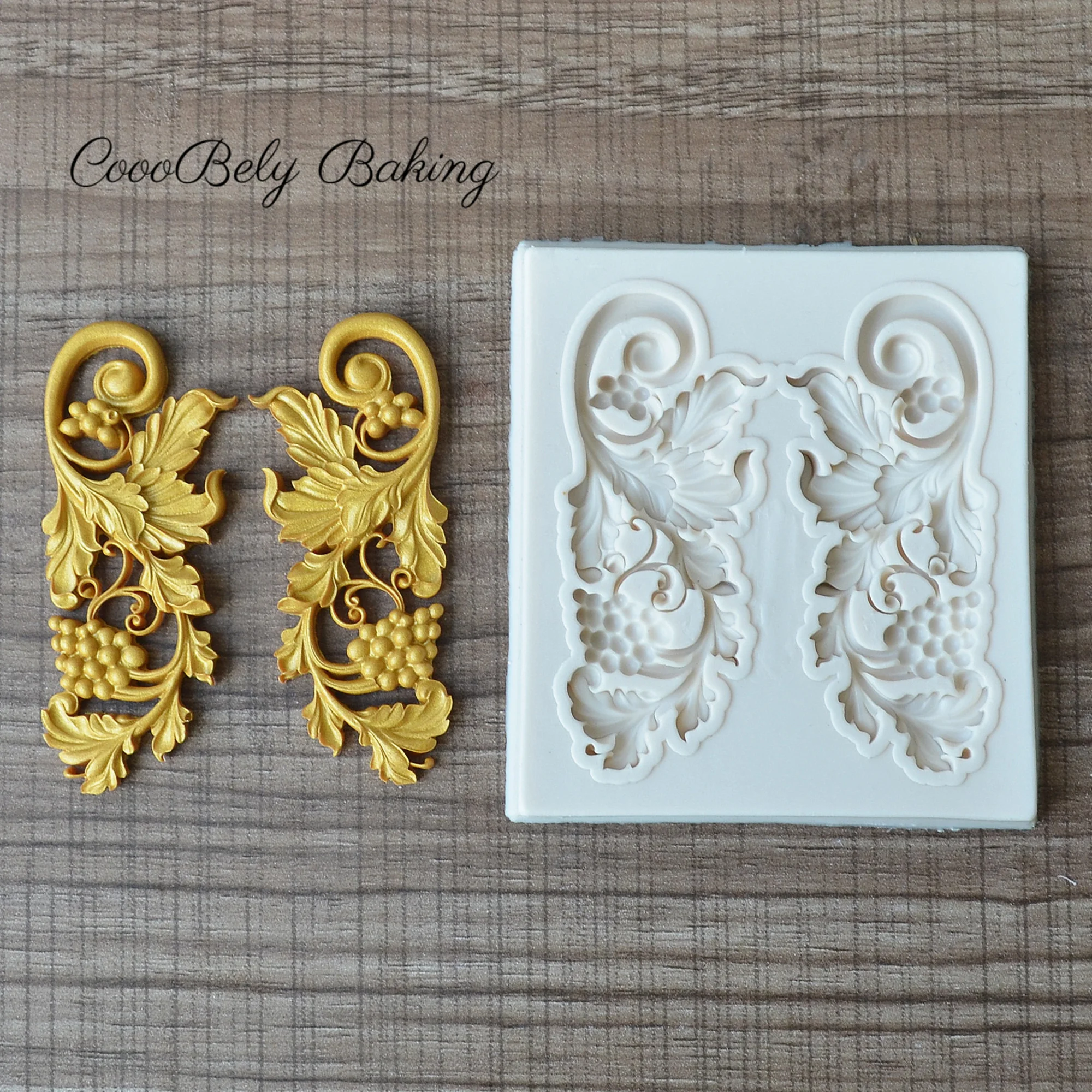 

Relief Lace Silicone Mold For Baking Cake Border Fondant Mould Cake Decorating Tools Polymer Clay Mould Chocolate Lace Molds
