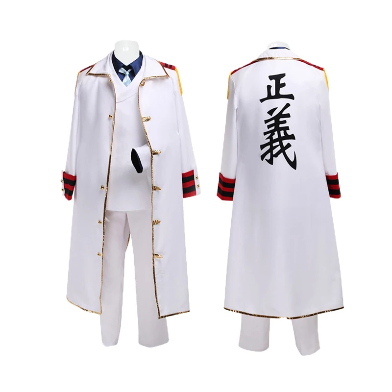 

Anime One Piece Monkey D Garp Cosplay Man Costume Men Coat Cloak Male Halloween Carnival Disguise Suit Outfits RolePlay Clothing