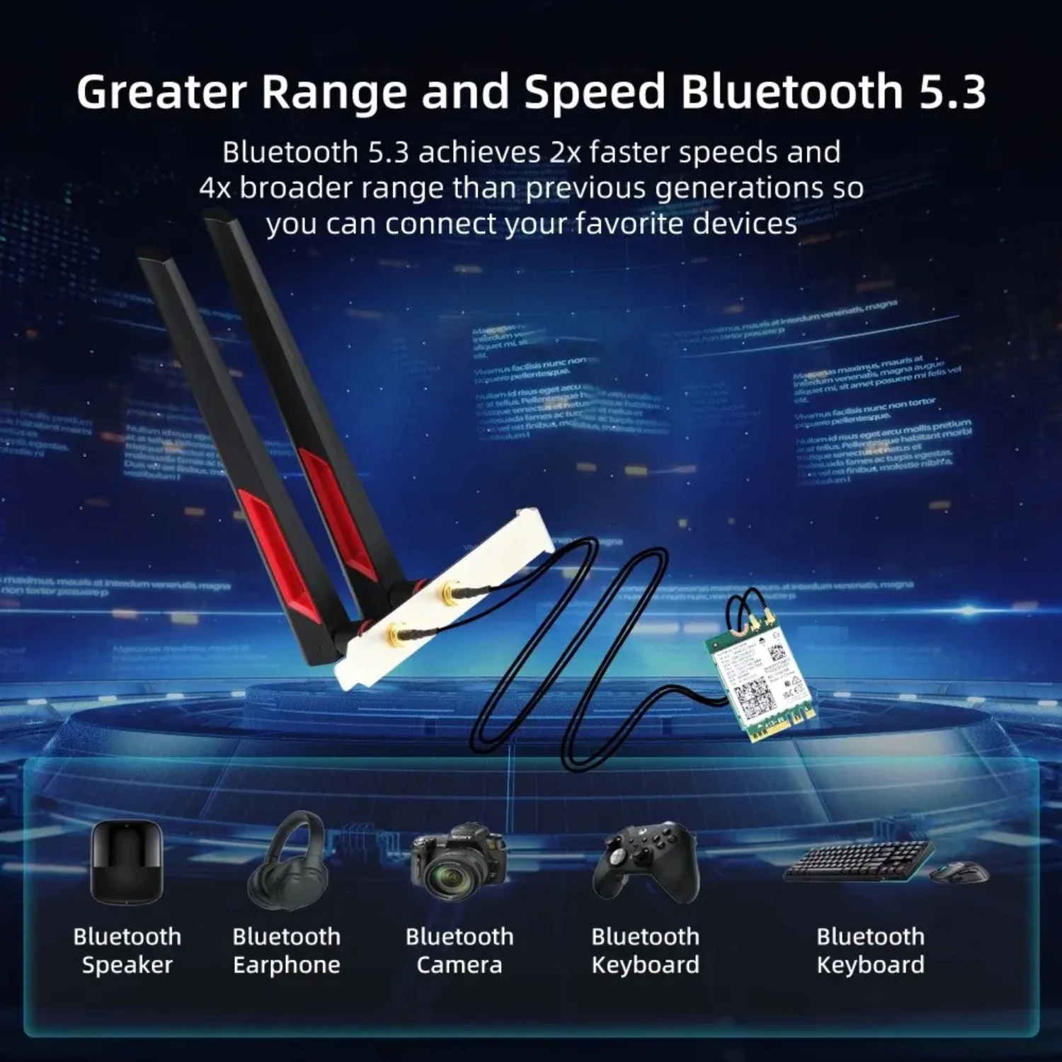 Беспроводной адаптер Wi-Fi 6E AX210 M.2 2 4 ГБ/5 ГГц/6 ГГц Bluetooth 5 3 6 AX210NGW NGFFF 10DBI