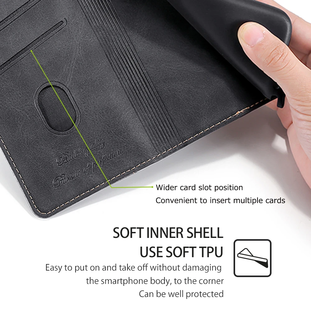 5.65inch for Huawei P Smart 2018 Case TPU Leather Back Cover Wallet Phone Case Huawei Psmart Flip Cover FIG-LX1 LX2 LX3 LA1 Case