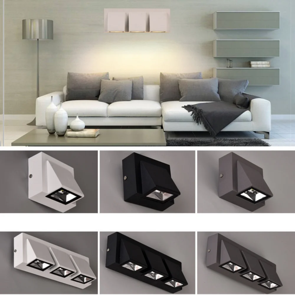 

IP65 Waterproof Indoor Outdoor Led Wall Lights Up Down LED 15W Led Wall Lamp Surface Mounted Cube Garden Porch Light