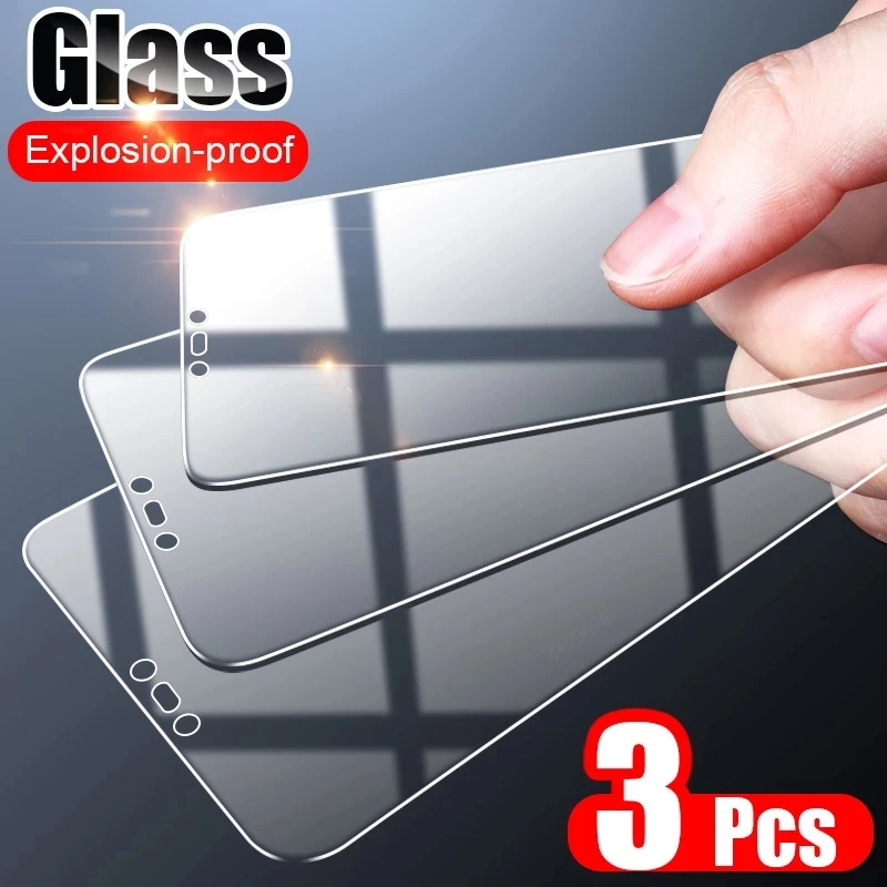 

3Pcs Explosion Proof For Samsung Galaxy F22 F12 F62 F52 F41 F02S F42 5G NFC Tempered Glass Full Cover Screen Protector Film