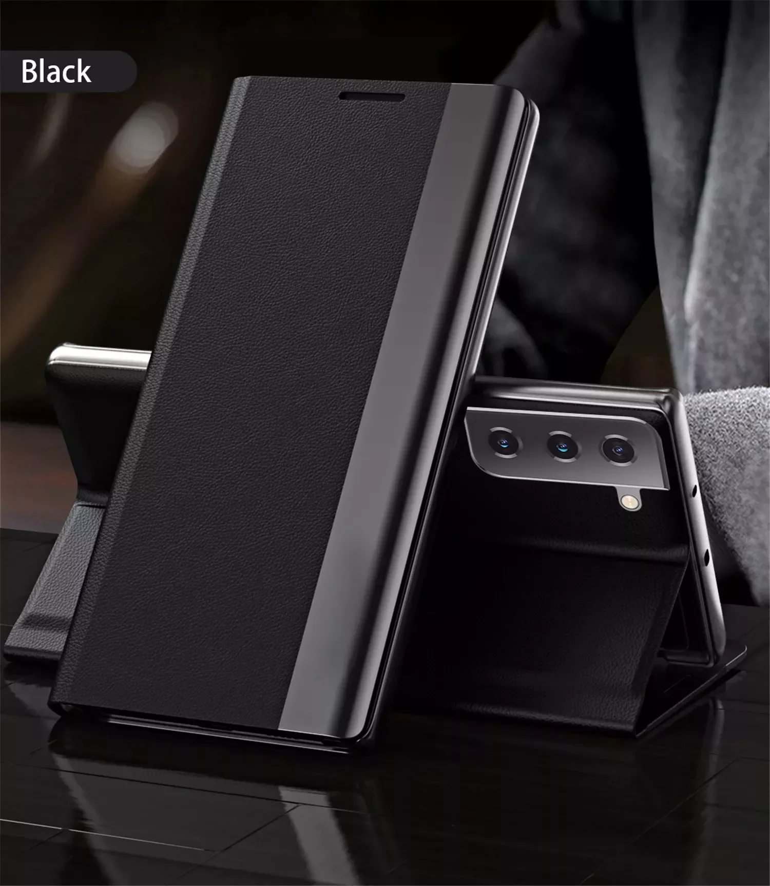 

New Arrival Fashion Simple Case For Samsung Galaxy S7 Edge S8 S9 Plus S10 S20FE S21 S22 Ultra Luxury Wallet Stand Book Cover Ph