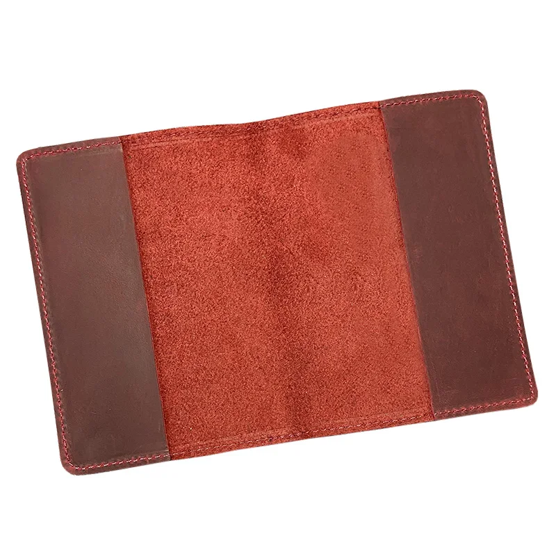 Genuine Leather Germany Passport Cover for German Crazy Horse Real Leather Card Holder Men Business German Passport Case