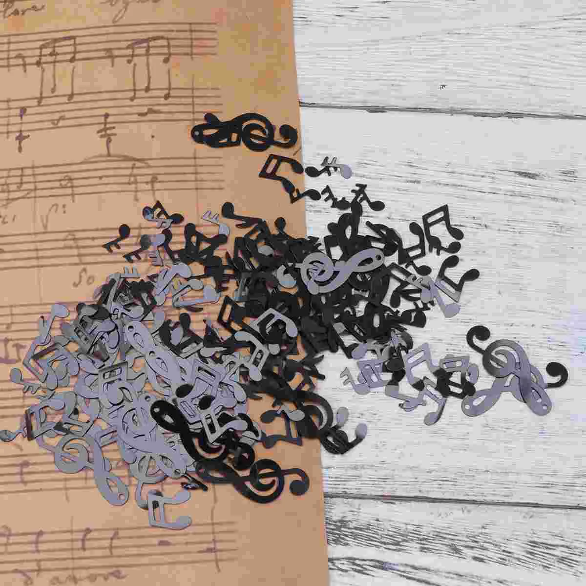 

Table Musical Notes Party Wedding Scatter Shower Cutout Note Clef Decor Bridal Baby Balloons Cutouts Mini Glitter Decorative