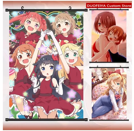 Аниме Watashi ni Tenshi ga Maiorita! Noa Himesaka Hinata Hoshino настенный свиток рулонная картина постер