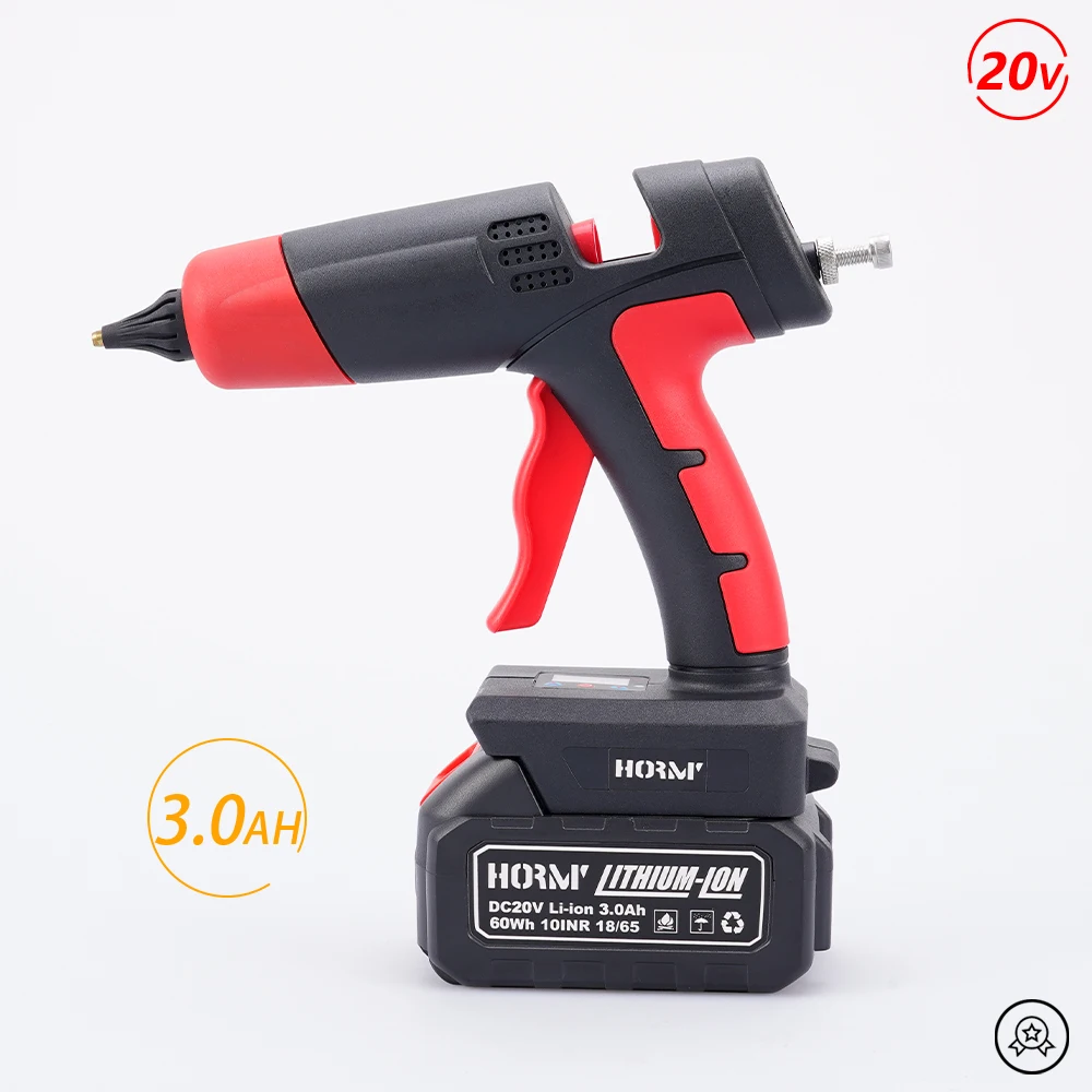 

21V 100W Rechargeable Cordless Hot Melt Glue Gun Li-ion Battery For 11mm Glue Stick Home DIY Repair Tool For Makita Battery