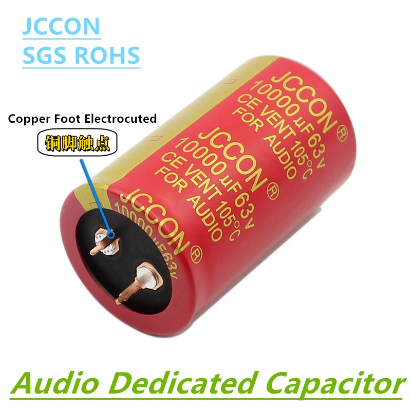 1 шт. JCCON 63v10000uf аудио электролитический конденсатор 10000UF63V ...