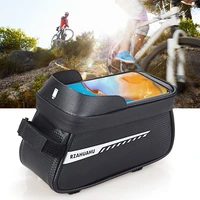 cycling accessories road bike bag mtb bike frame bicycle bag cycling touch phone screen case front top tube bags