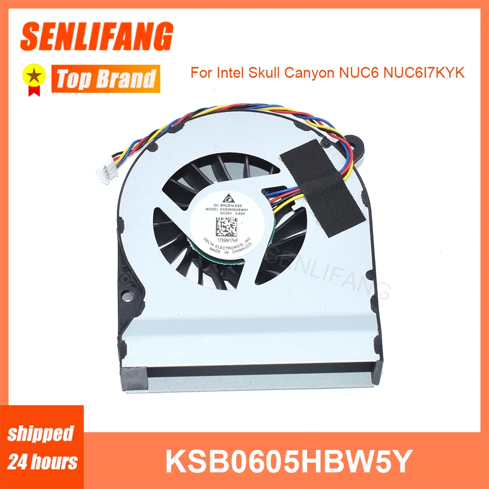

Laptop Cooler KSB0605HB KSB0605HBW5Y 1323-00U9000 For Intel Skull Canyon NUC6I7KYK NUC6 I3 I5 I7 New CPU Fan DC5V 0.6A 1709N17HF