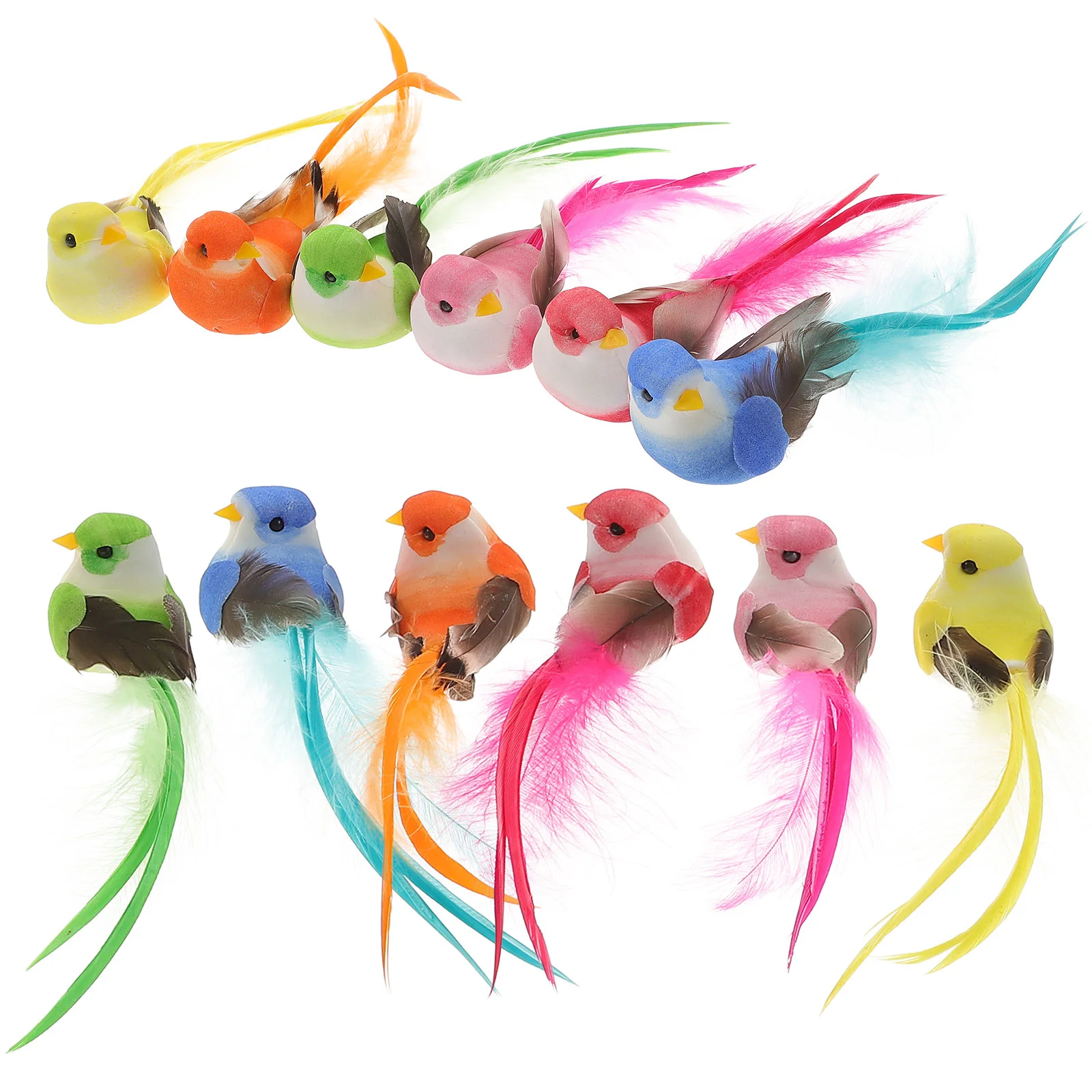 

Bird Birds Garden Parrot Decor Fake Decoration Tree Ornaments Sculpture Realistic Feathered Statue Foam Simulated Figurine