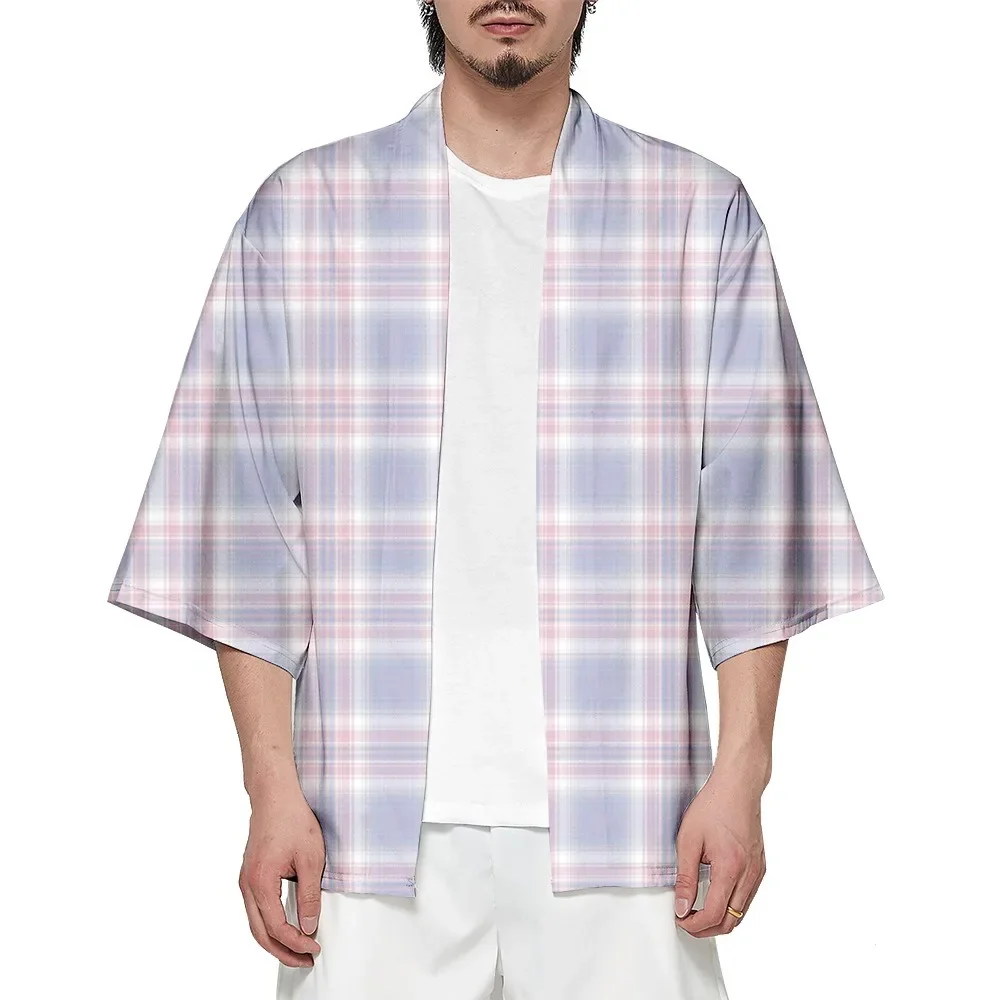 Летняя Классическая гавайская рубашка в стиле унисекс юката пляжные топы модный