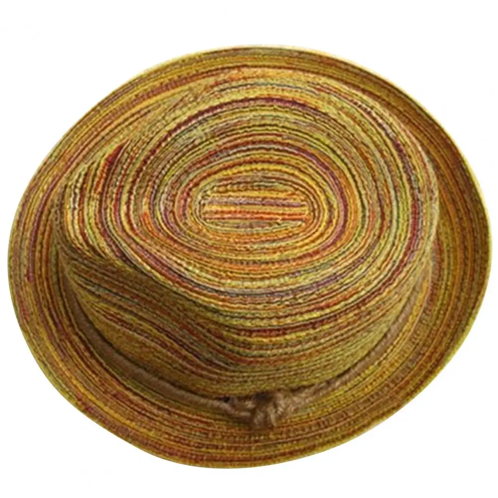 

Foldable Straw Hat Sun Hat Women Hat Handmade NEW Straw Sun Hats Summer Bohemia Style Straw Hats Striped Braided Rope Beach For