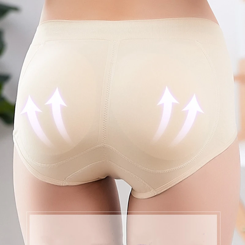 

Sexy Padded Panties Seamless Bottom Panties Buttocks Push Up Lingerie Women's Underwear Good Quality Butt Lift Briefs