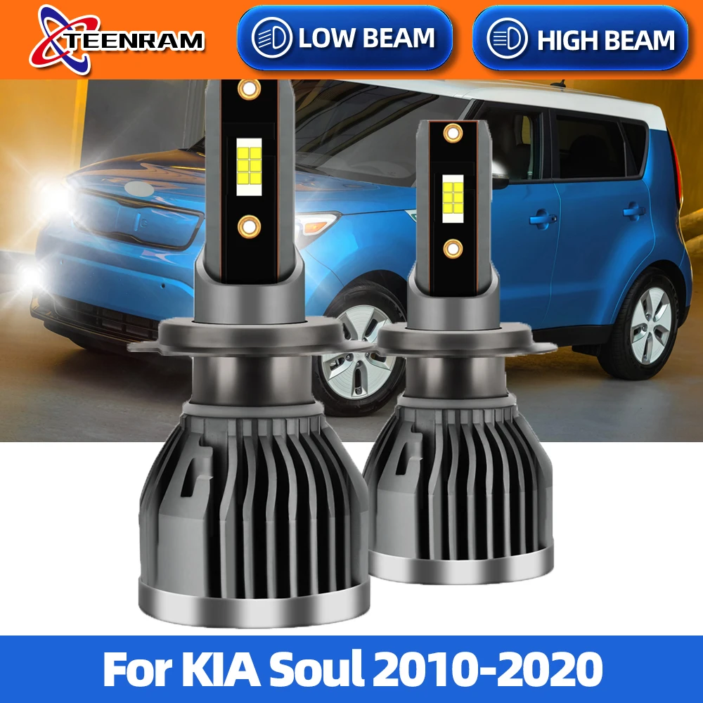 

2PCS LED 20000LM/PAIR Car Headlight Bulbs H7 Auto Headlamps CSP Chip Auto Lamps 6000K Cold White 12V For KIA Soul 2010-2020